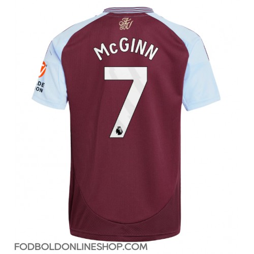 Aston Villa John McGinn #7 Hjemmebanetrøje 2024-25 Kortærmet